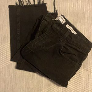 American apparel high waist black jeans